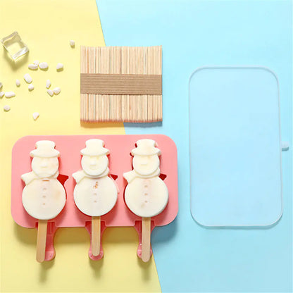 CurioFreeze Silicone Ice Cream Molds