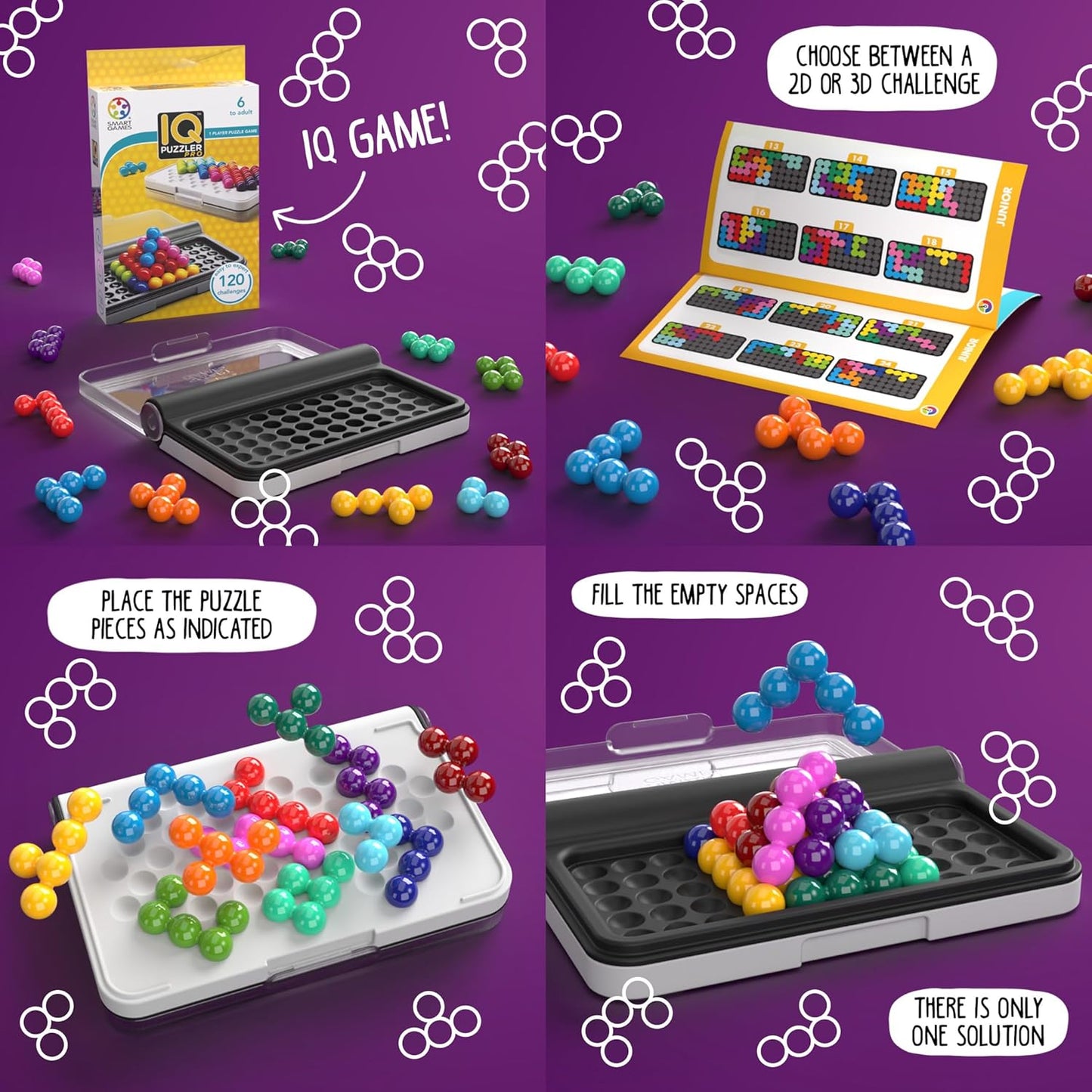 Smart Beads Pyramid Builder Educational Puzzle Game for Children