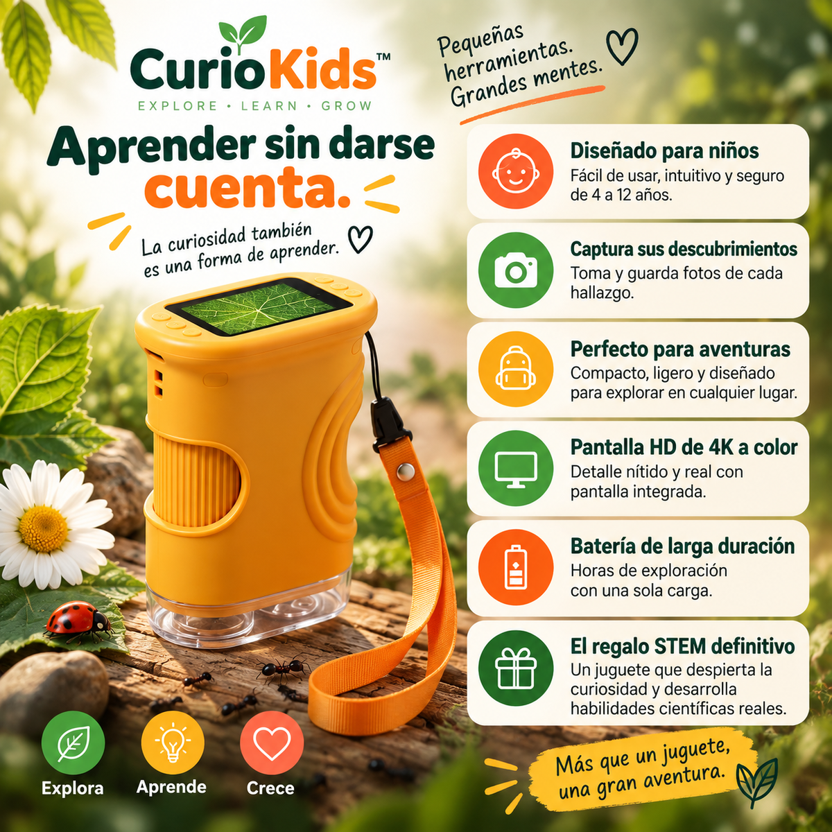 CurioKids™ Microscopio Explorador