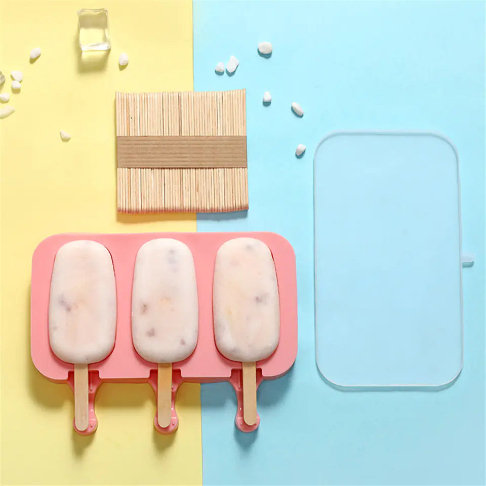 CurioFreeze Silicone Ice Cream Molds