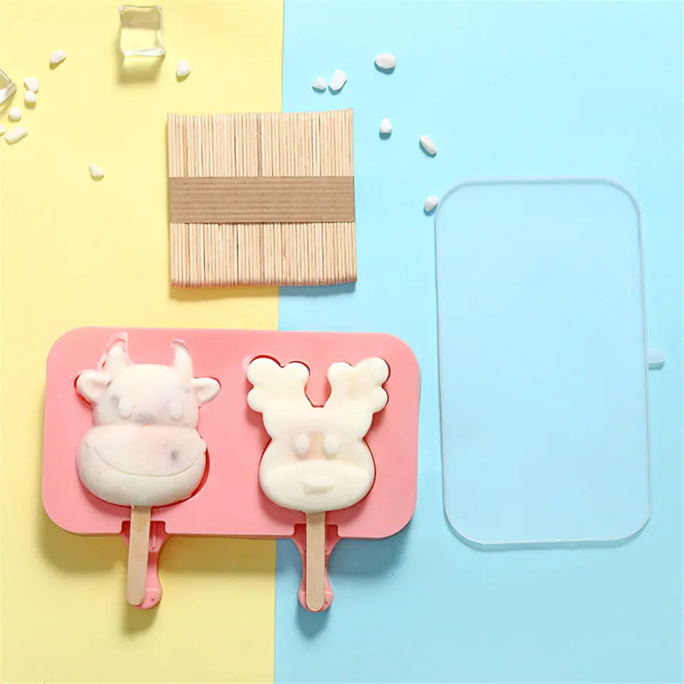 CurioFreeze Silicone Ice Cream Molds