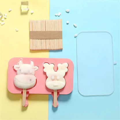 CurioFreeze Silicone Ice Cream Molds
