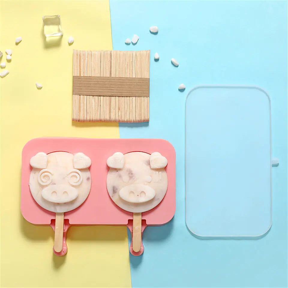 CurioFreeze Silicone Ice Cream Molds