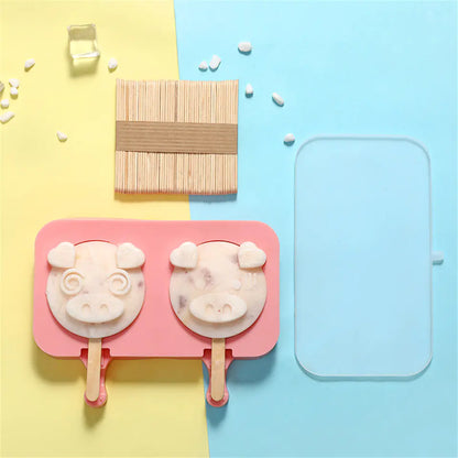 CurioFreeze Silicone Ice Cream Molds